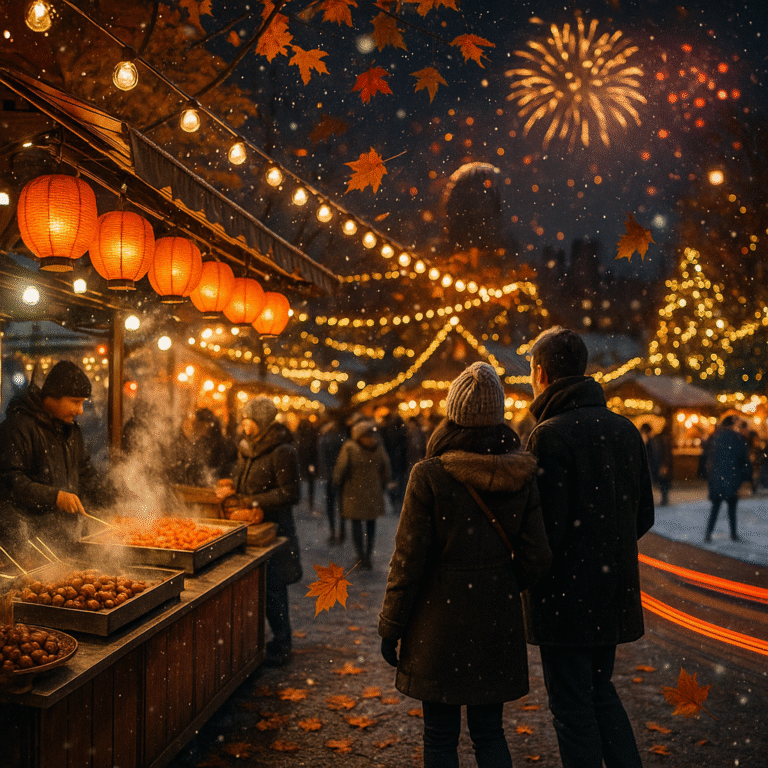 2025년 11월 말 12월 초 전국 축제 지도와 대표 축제 이미지 콜라주