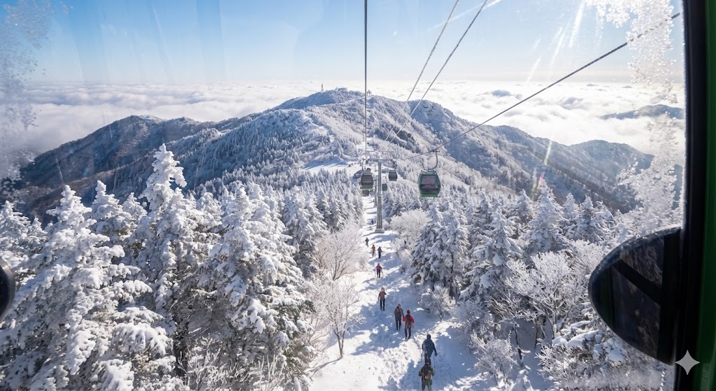 초보자도 20분이면 끝! 덕유산 눈꽃 산행 완벽 가이드 – 케이블카 + 트레킹 코스