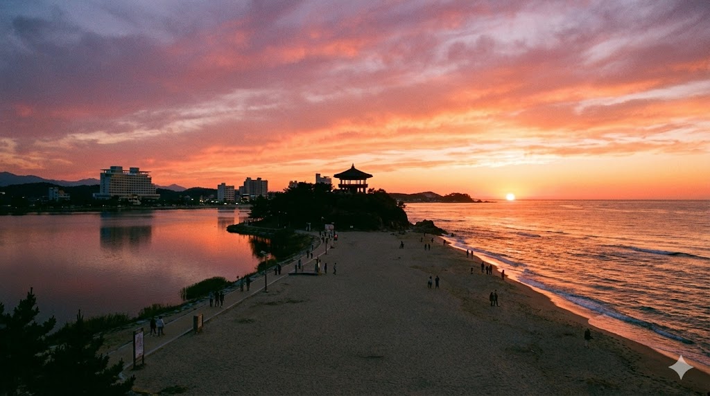 강릉 당일치기 여행 완벽 가이드 – 경포대·안목해변·카페거리 4시간