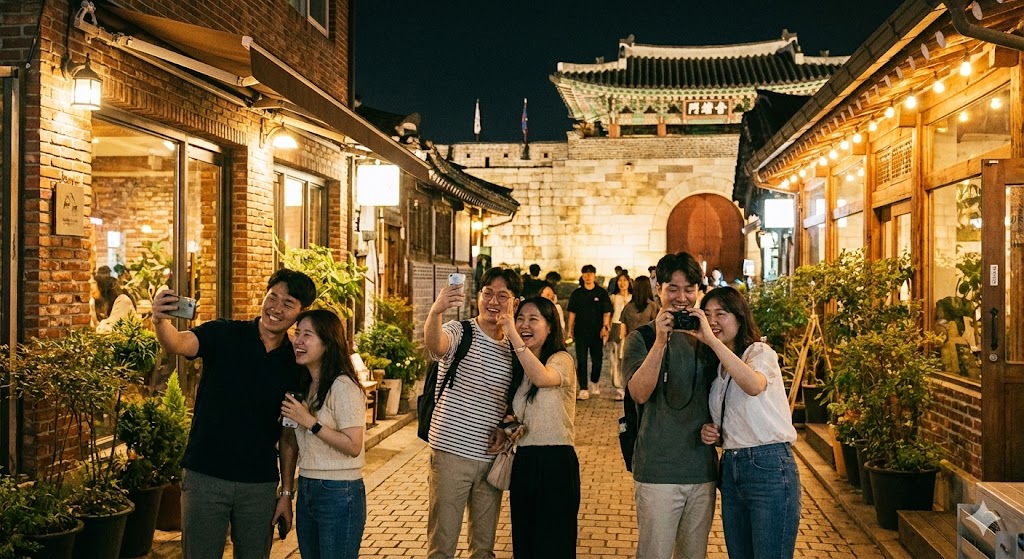 수원 행리단길 감성 카페거리 또는 화성성곽 야경 포토존, 수원 여행의 진정한 매력