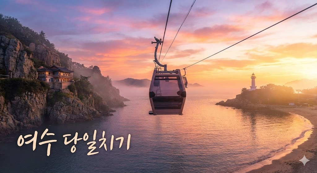 여수 당일치기 – 해상케이블카·향일암·오동도 바다 여행