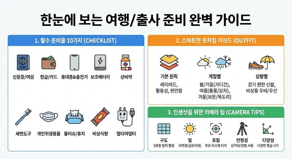 벚꽃여행 필수 준비물 체크리스트 – 돗자리, 간식, 카메라, 날씨별 옷차림 가이드