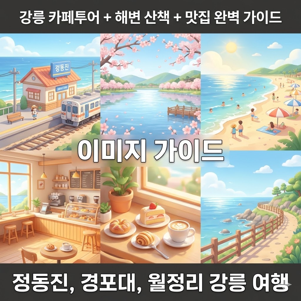 강릉 카페투어 + 해변 산책 + 맛집 | 낭만적인 강릉 완벽 여행