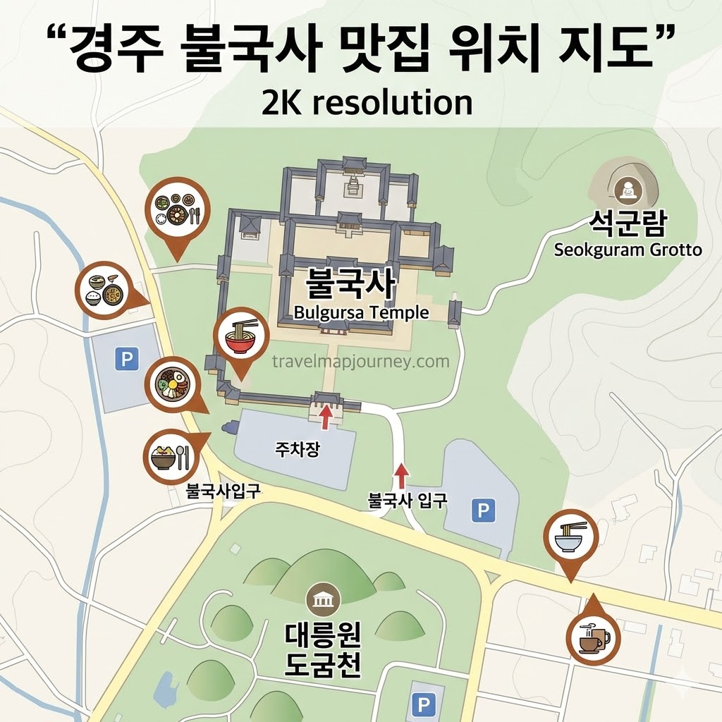 경주 불국사 맛집 위치 지도 – 불국사 근처 관광지·맛집 통합 안내