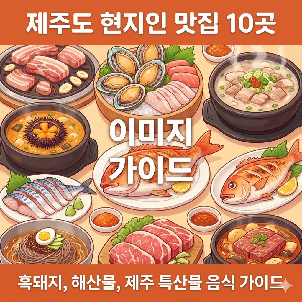 제주도 현지인 맛집 BEST 10 | 숨은명소와 함께하는 미식 여행