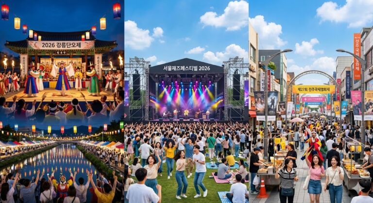 5월 전국 예술·문화축제 강릉단오제 서울재즈페스티벌 전주영화제 합성 이미지