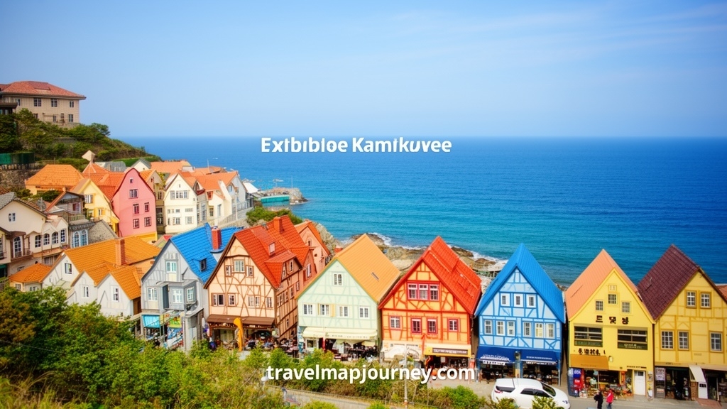 남해 독일마을의 이국적인 유럽식 건축물과 해양 경관