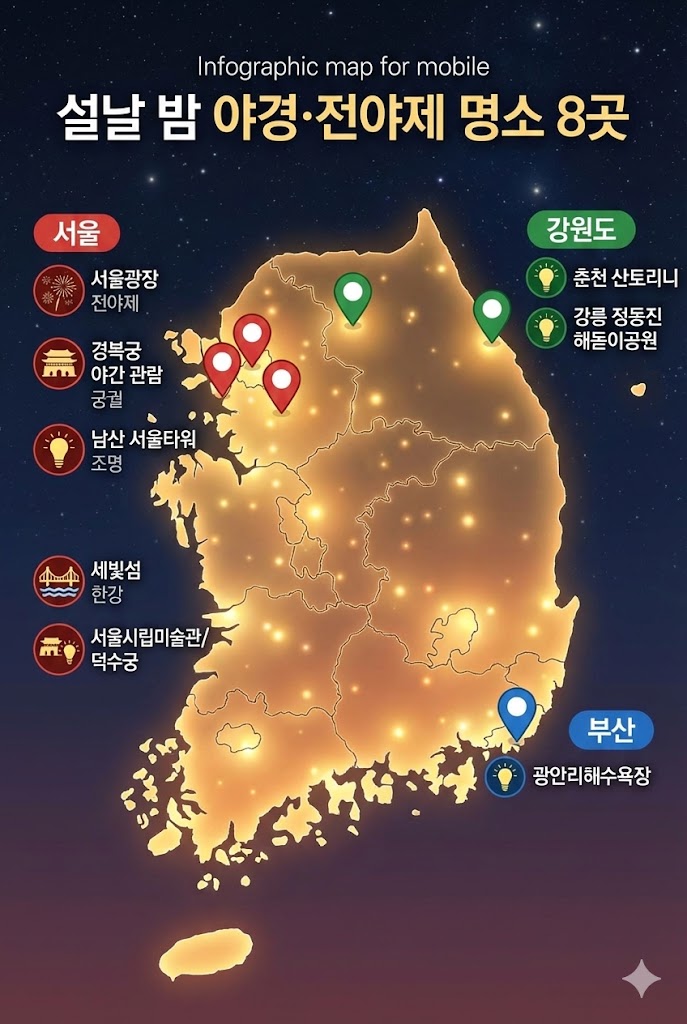 설날 밤 나들이 | 야경·전야제 명소 TOP 8