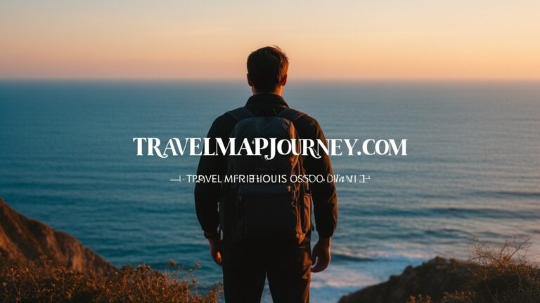 혼자 여행의 자유로움과 감성을 표현한 풍경