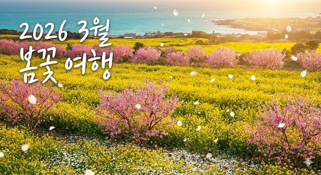 2026 3월 남부권 봄꽃 여행 최강자 4선 – 서귀포·광양·구례·삼척 당일·1박2일 일정 총정리