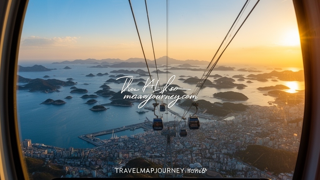 통영 미륵산 케이블카에서 감상하는 한려해상국립공원의 장관