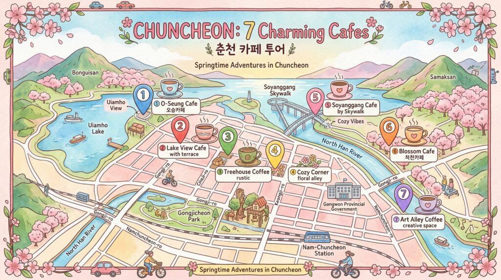 춘천 카페 추천 베스트 7 위치 지도 가이드