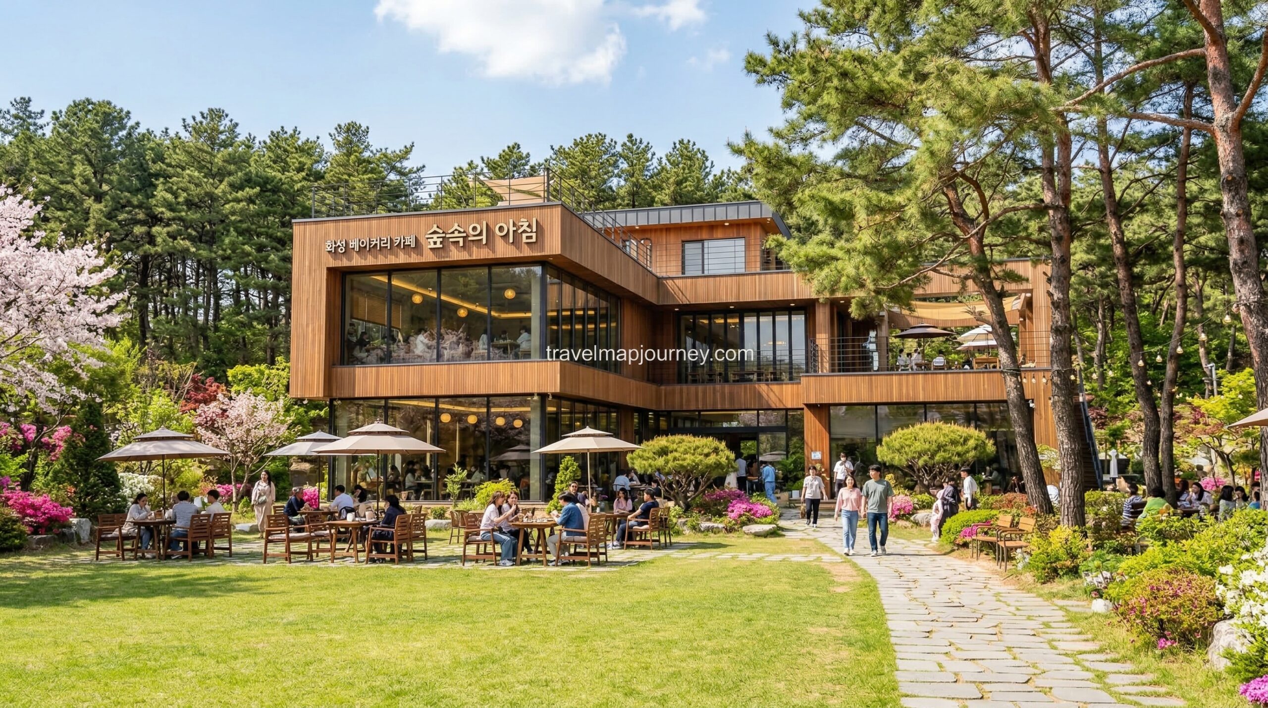화성 대형카페 추천 베이커리 카페 외관 전경