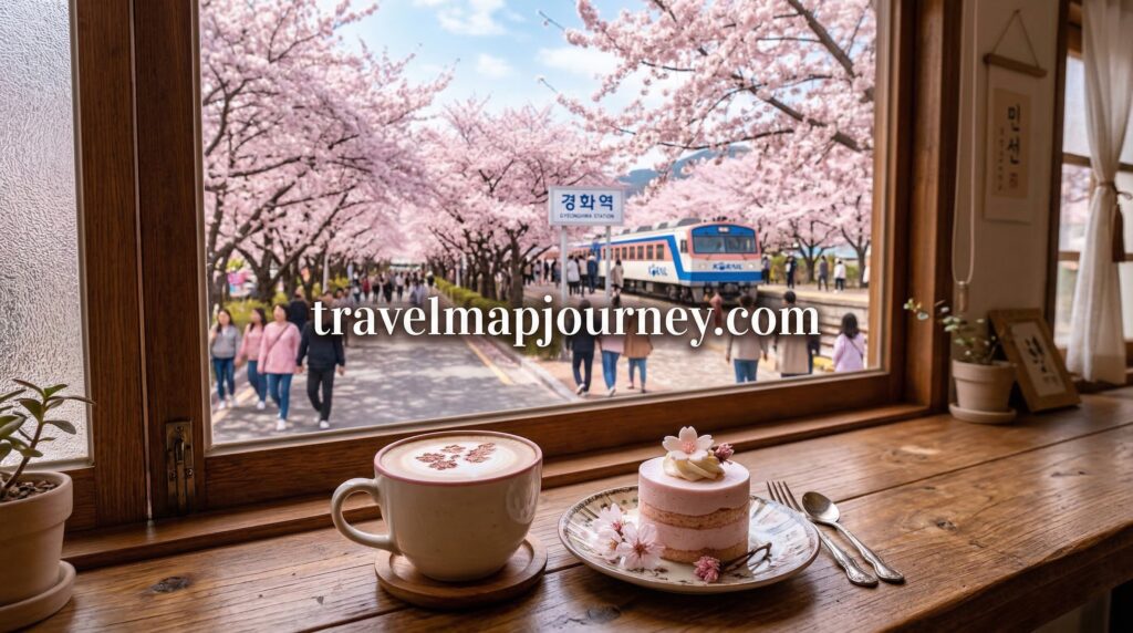 진해 군항제 벚꽃 카페 경화역 근처 벚꽃뷰 디저트