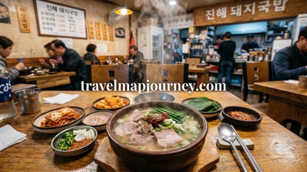 진해 군항제 맛집 국밥사령부 돼지국밥 메뉴