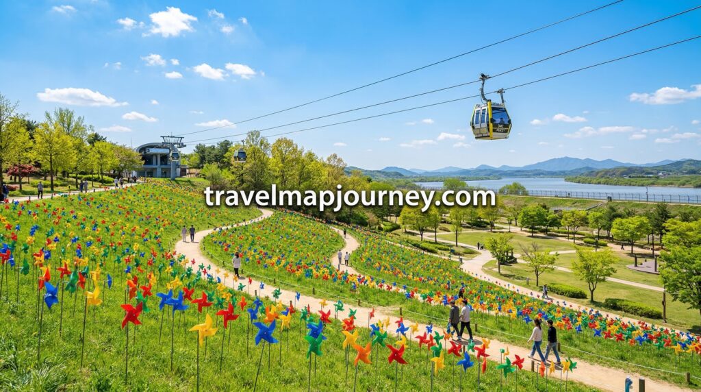 파주 카페 드라이브 임진각 평화누리공원 바람개비 곤돌라 풍경