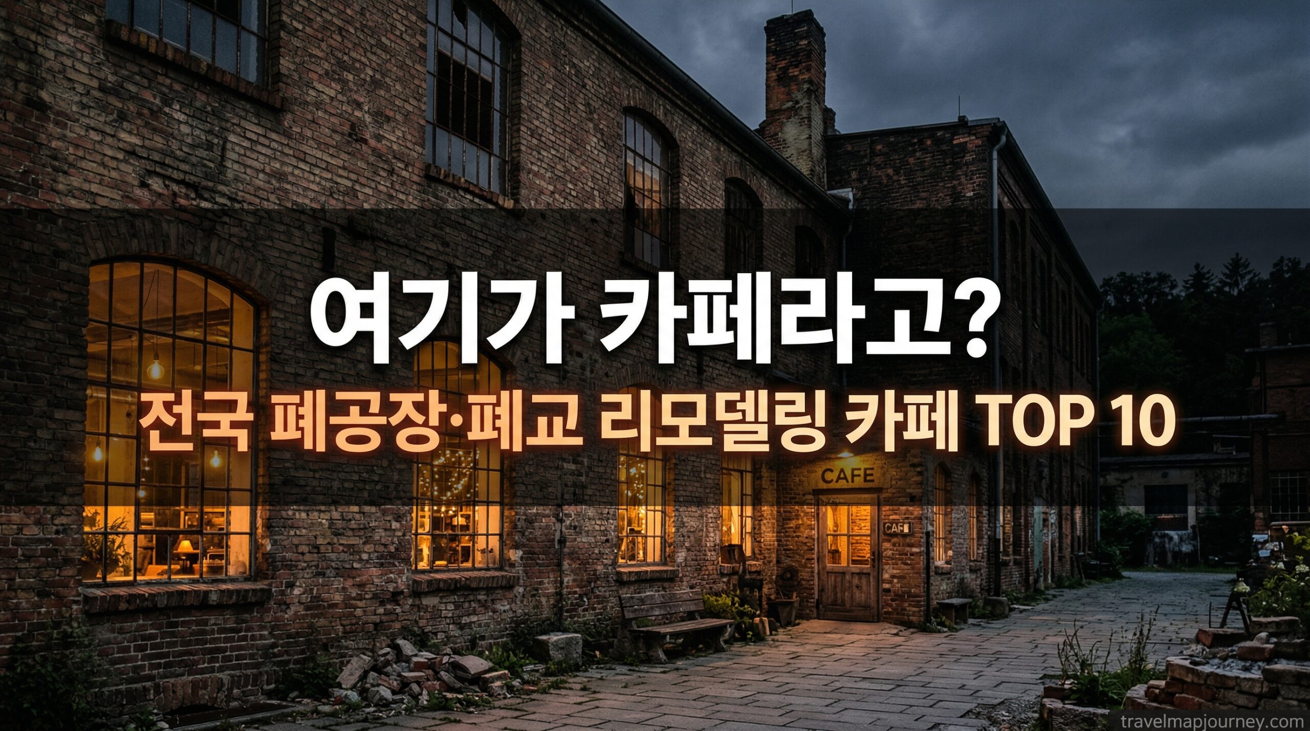 폐공장 폐교 리모델링 카페 TOP 10 전국 이색카페 추천 대표 썸네일 참고