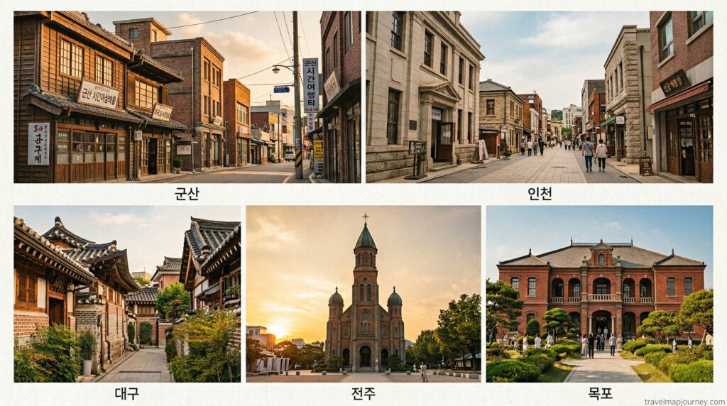 근대건축 여행 TOP 10 주요 명소 콜라주