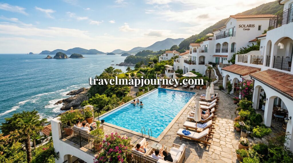 이색 숙소 추천 거제 지중해풍 펜션 오션뷰 풀장