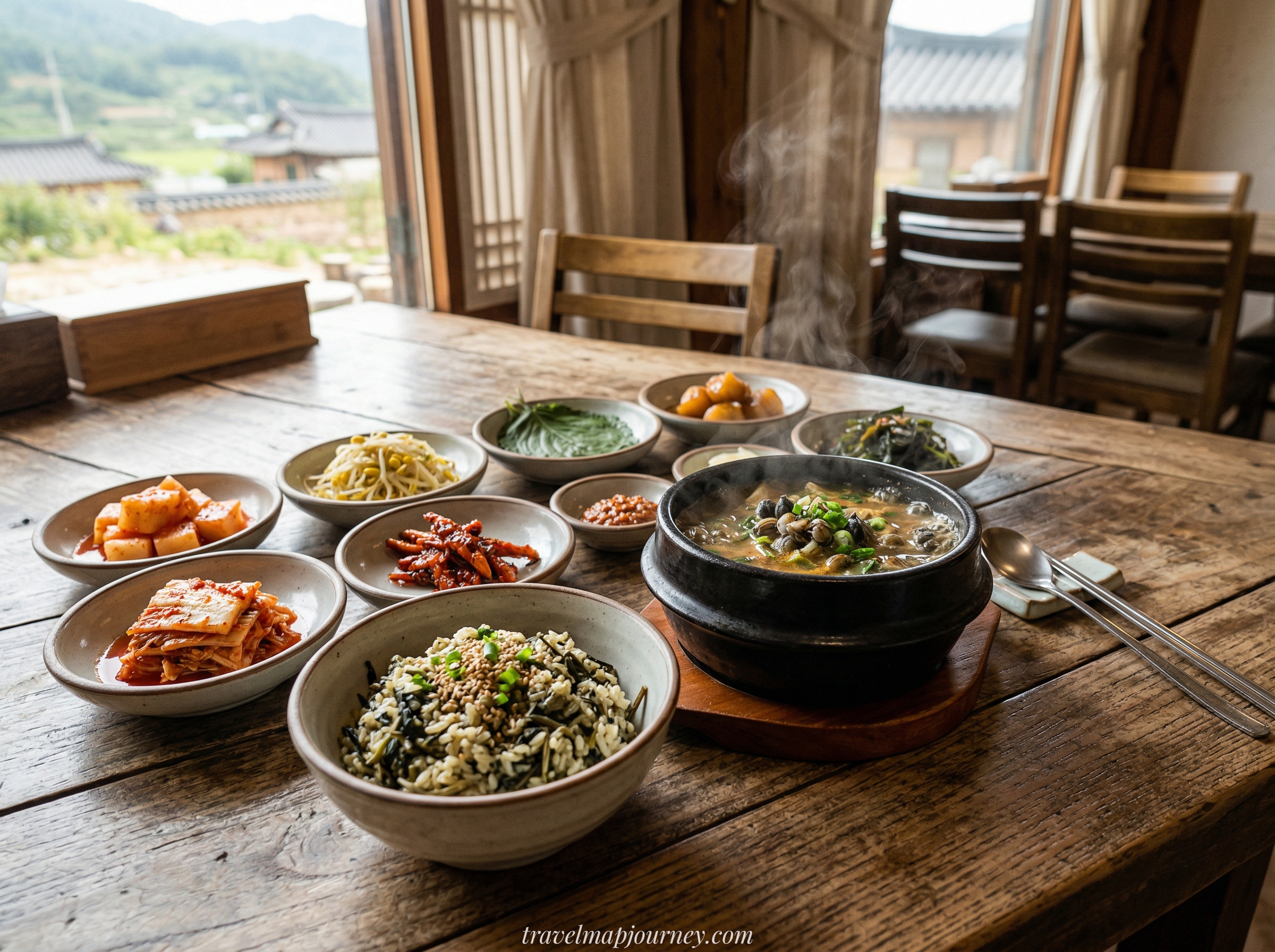 영월 맛집 다슬기해장국 곤드레밥 정식