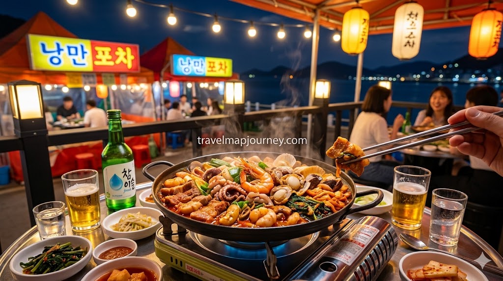 여수 밤바다 여행 코스 낭만포차 해물삼합 맛집