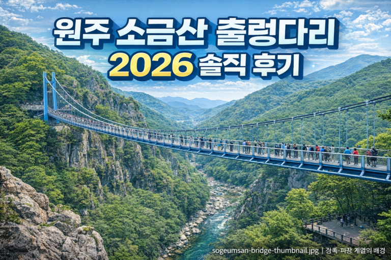 원주 소금산 출렁다리 2026 솔직 후기