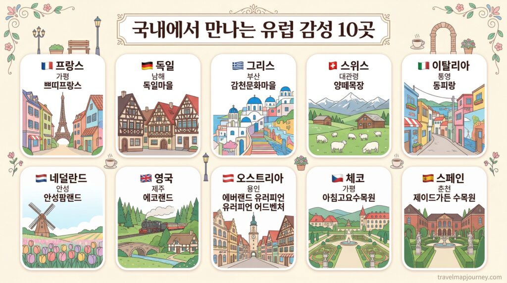 국내 이색 카페 테마별 분류 폐공장 한옥 비닐하우스 인포그래픽