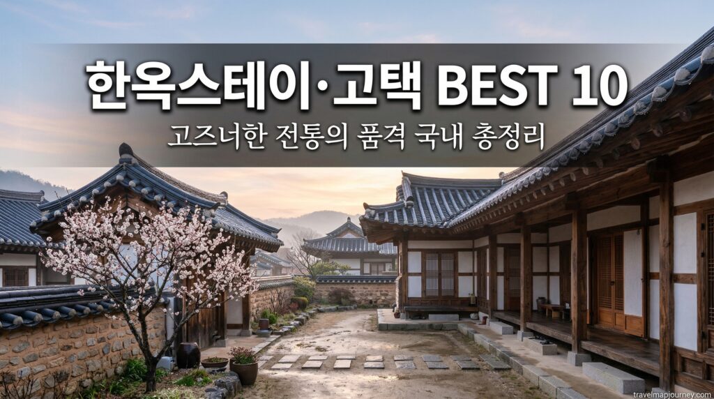 한옥스테이·고택 BEST 10 – 고즈넉한 전통의 품격, 국내 한옥 숙소 총정리