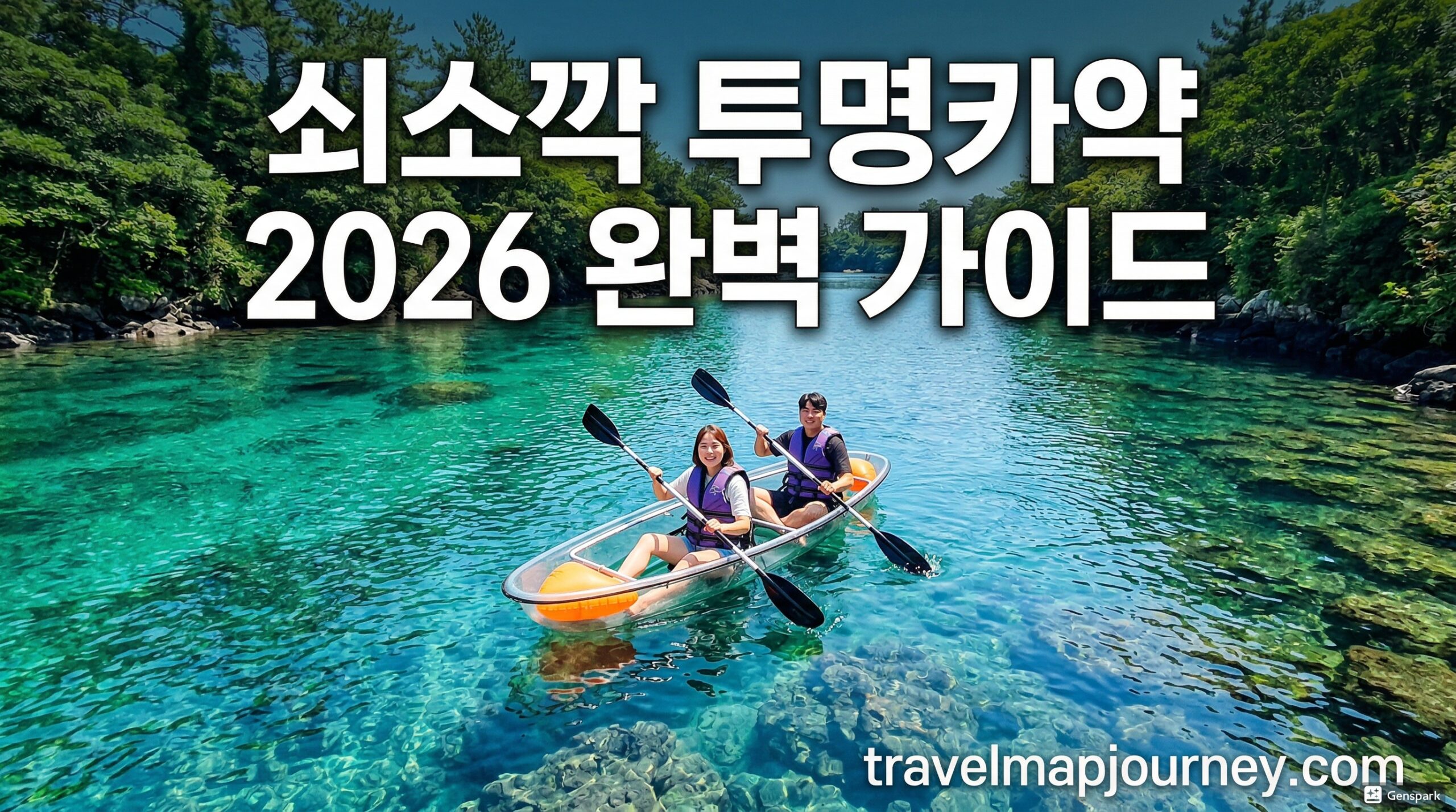 쇠소깍 투명카약 2026 완벽 가이드