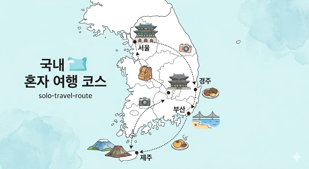 국내 혼자 여행 코스