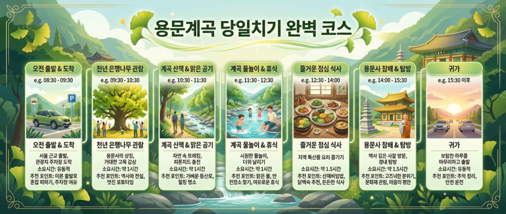 당일치기 코스 타임라인