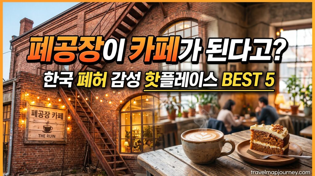 버려진 공장이 카페로? 한국 폐허 감성 핫플 5선 (인생샷 보장)