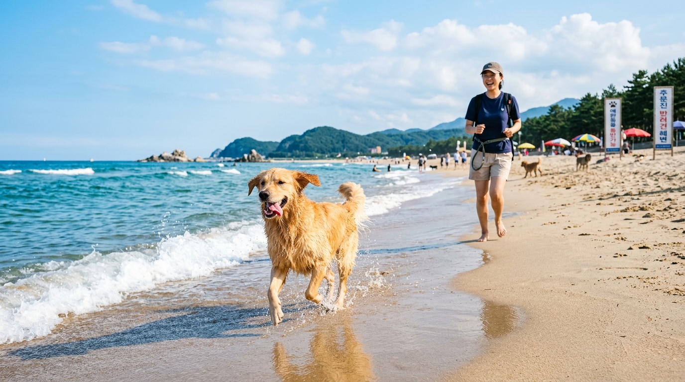 korea-pet-friendly-travel-dog-beach-run-2026