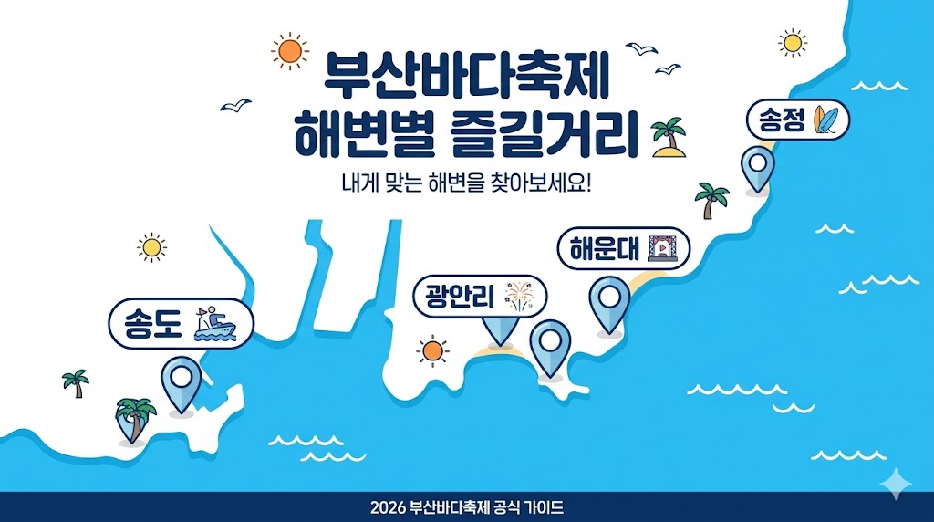 부산바다축제 해운대 광안리 송정 등 해변별 즐길거리 안내