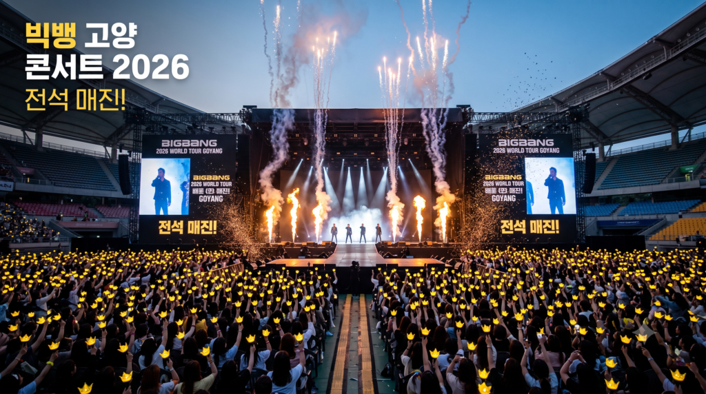 2026 빅뱅 고양 콘서트 예매 일정 및 주차, 주변 숙소 총정리