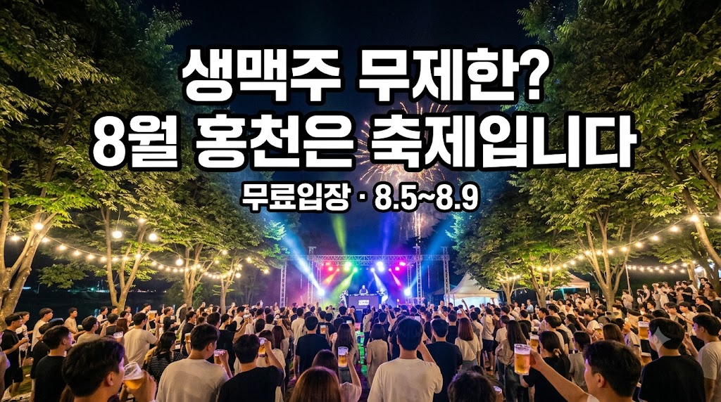 2026 홍천강 별빛음악 맥주축제 야간 공연