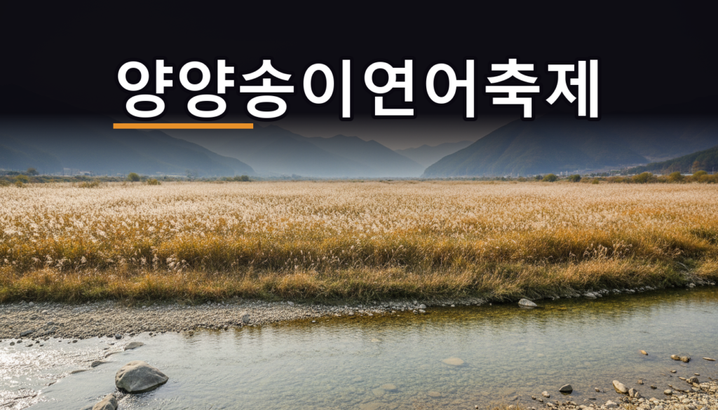 양양송이축제 2026, 올해는 연어축제와 같은 사흘에 열려요