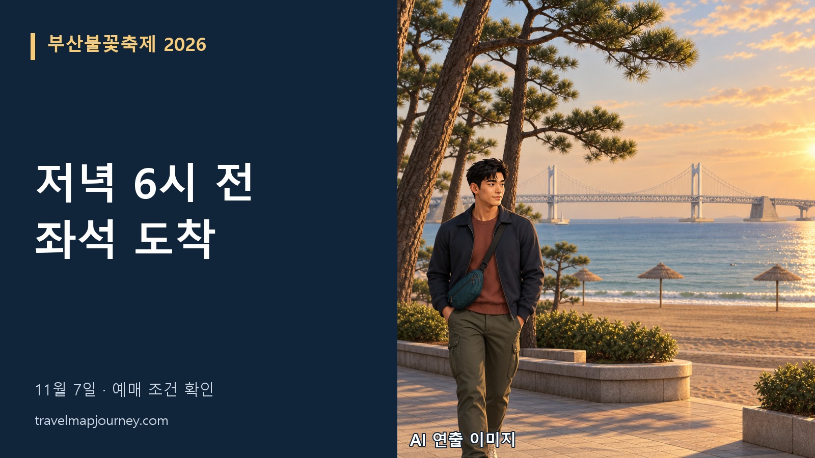 부산불꽃축제 유료좌석 입장 마감 안내와 광안리 AI 연출 풍경