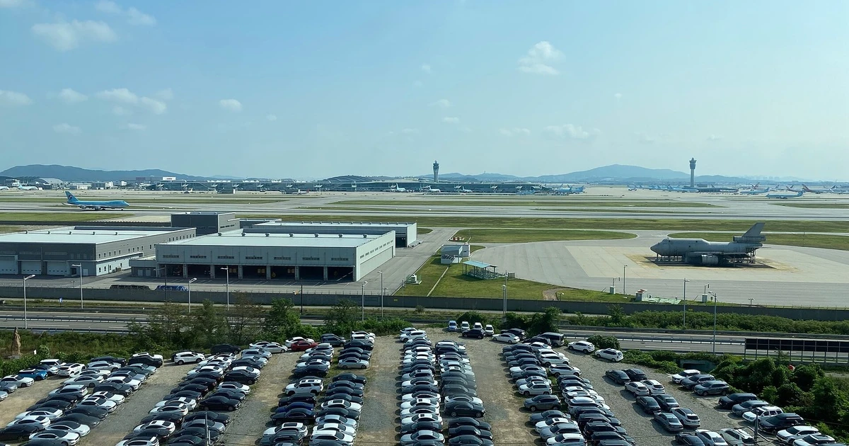 인천공항주차장 선택을 설명하는 인천국제공항 실제 주차장 사진