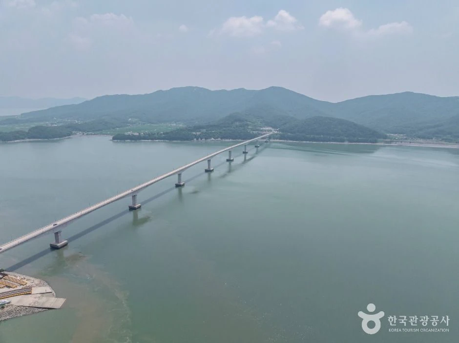석모도미네랄온천 여행 때 건너는 석모대교와 석모도 실제 풍경