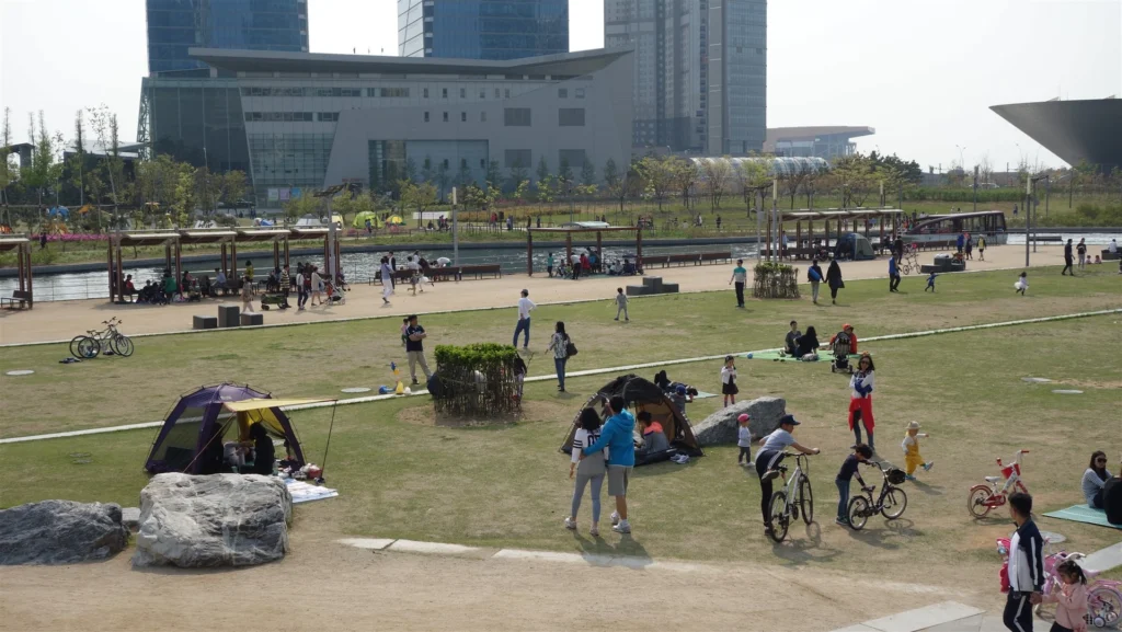 송도센트럴파크, 낮 산책·야경 3시간